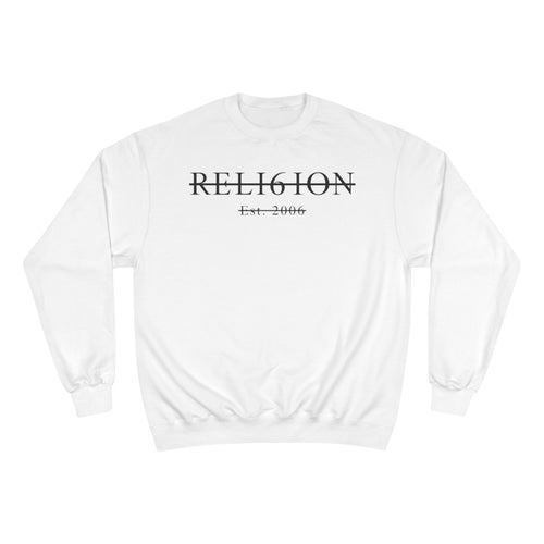 "But When You Pray" White Grid Crewneck ~ Reli6ion